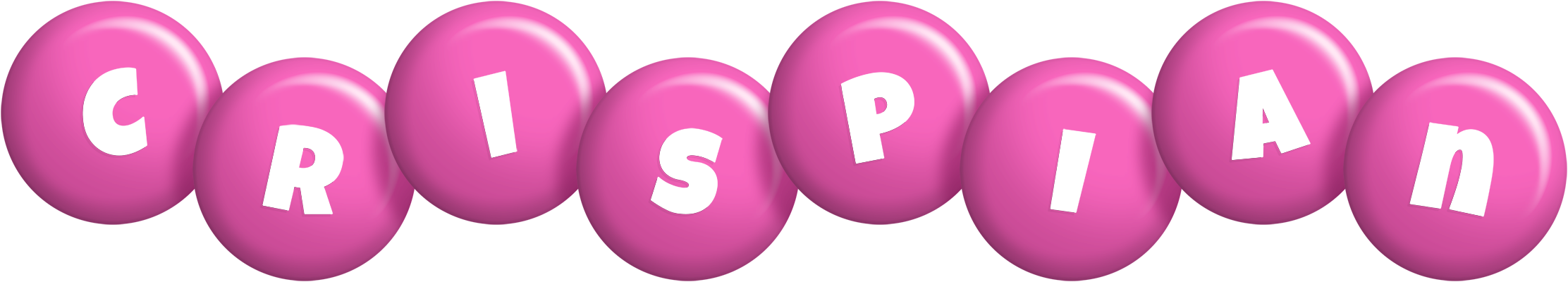 Crispian candy-pink logo