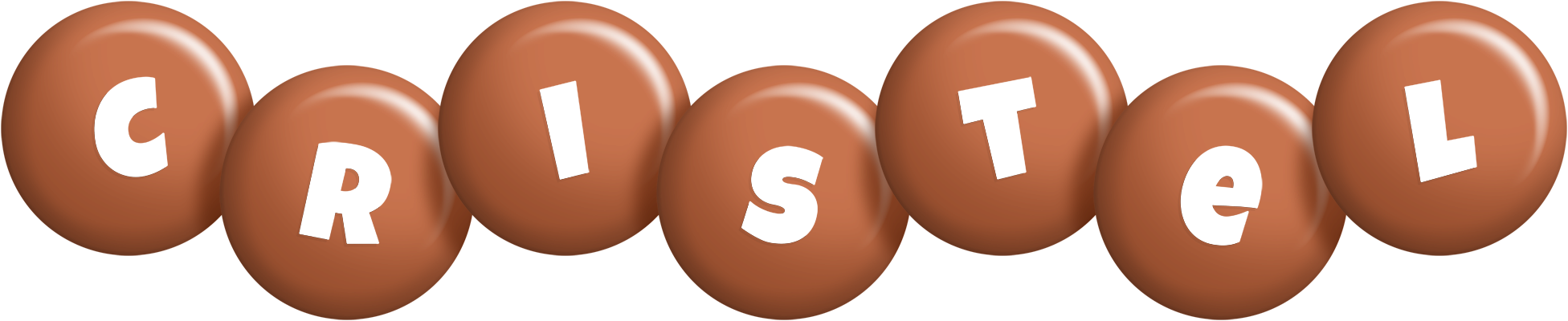 Cristel candy-brown logo