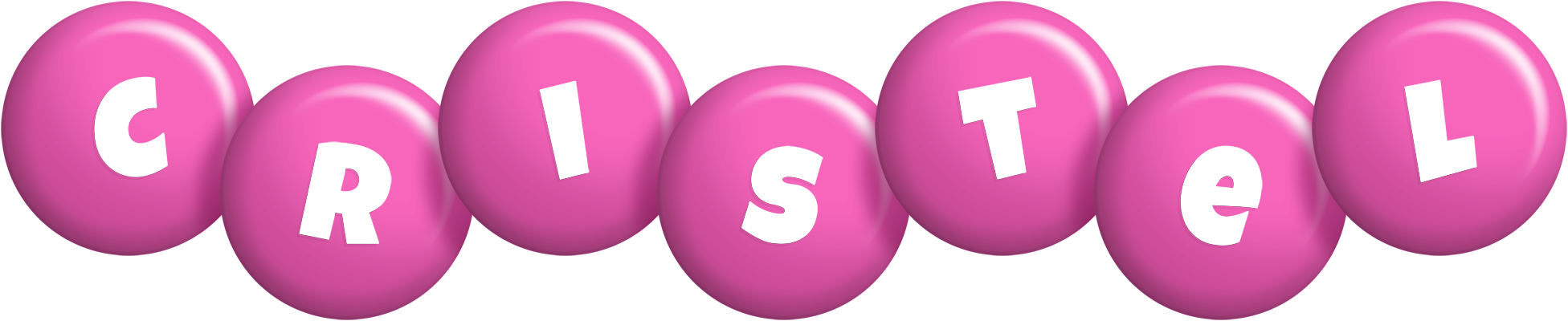 Cristel candy-pink logo