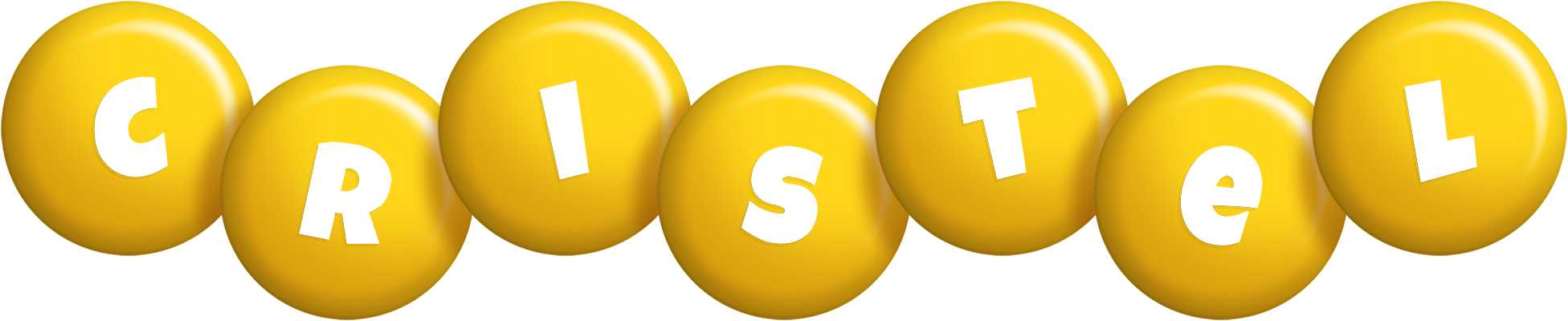 Cristel candy-yellow logo