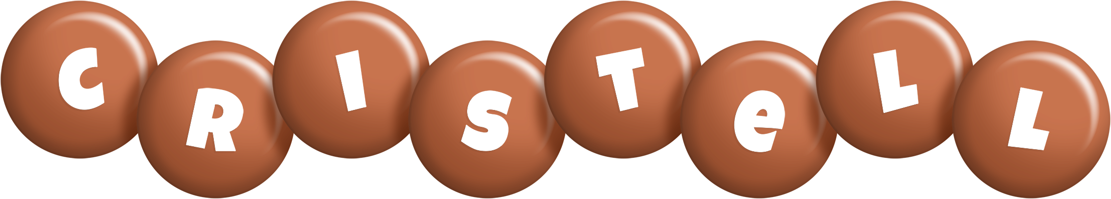 Cristell candy-brown logo