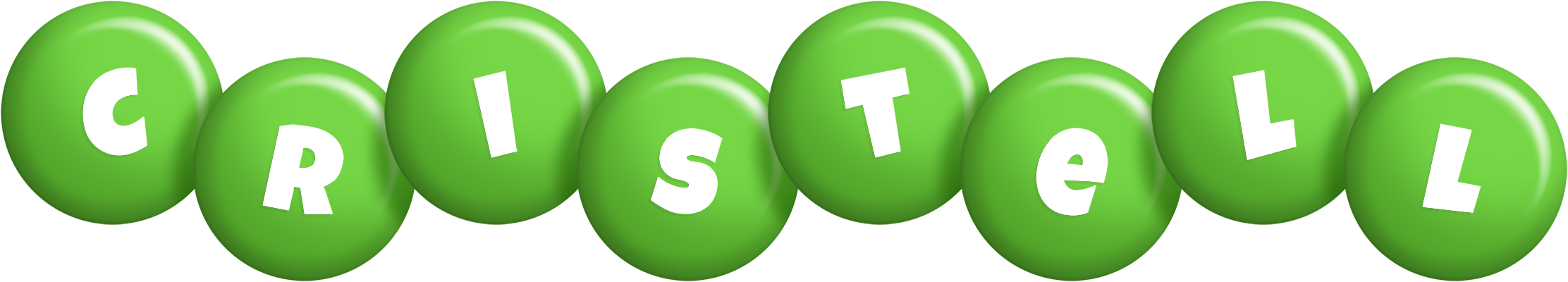 Cristell candy-green logo