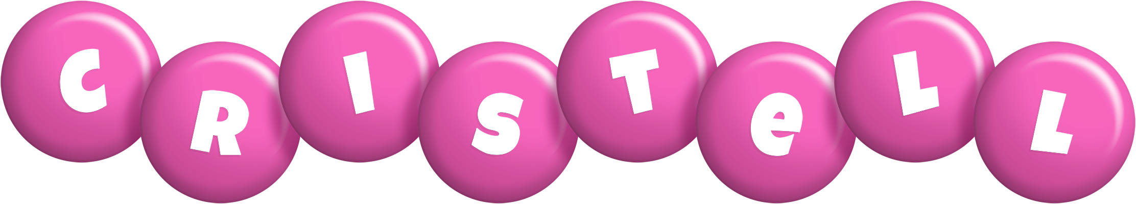 Cristell candy-pink logo