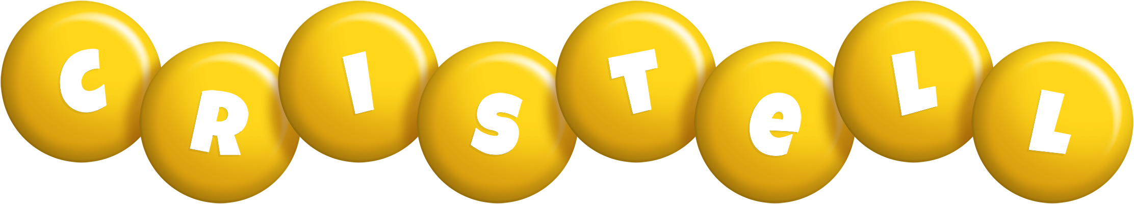 Cristell candy-yellow logo