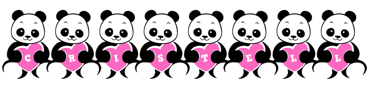 Cristell love-panda logo