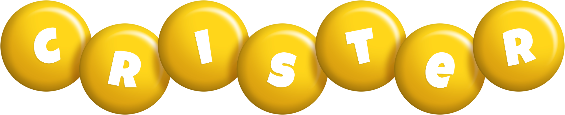 Crister candy-yellow logo