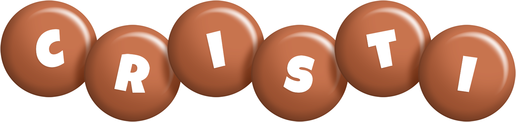 Cristi candy-brown logo