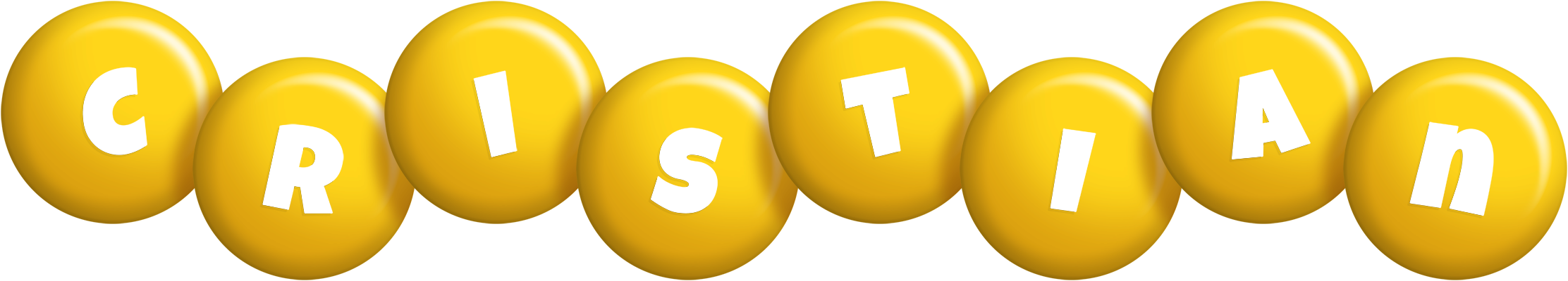 Cristian candy-yellow logo