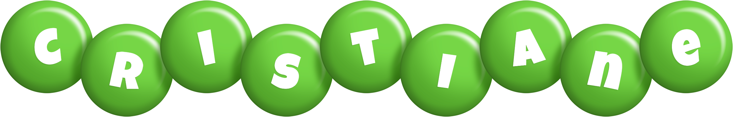 Cristiane candy-green logo