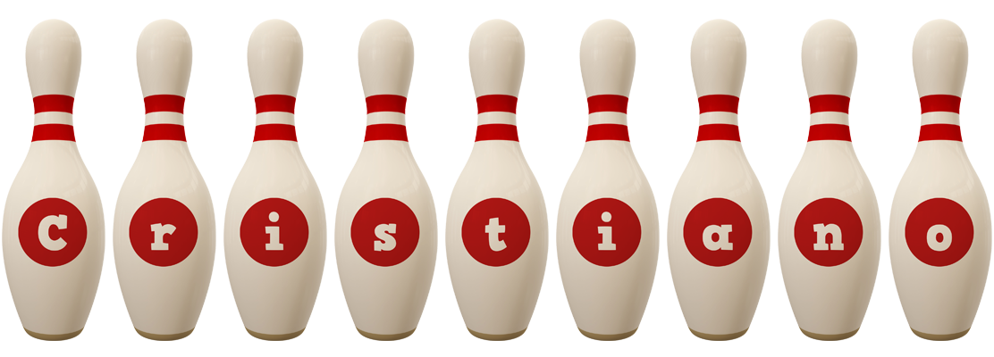 Cristiano bowling-pin logo