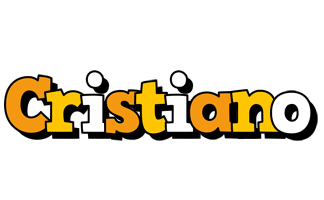 Cristiano cartoon logo