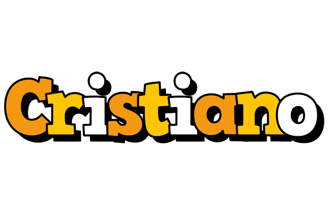 Cristiano cartoon logo