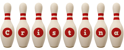Cristina bowling-pin logo