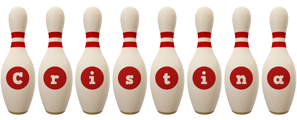 Cristina bowling-pin logo