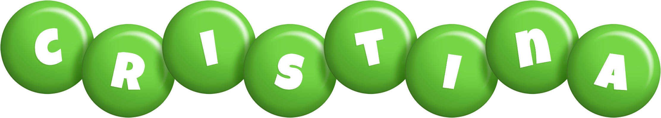 Cristina candy-green logo