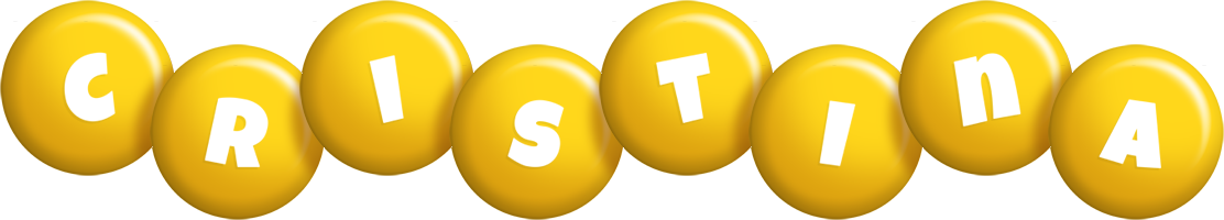 Cristina candy-yellow logo