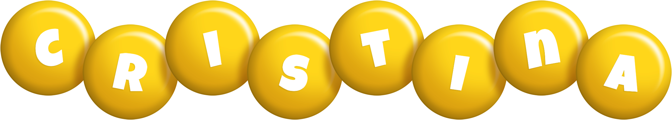 Cristina candy-yellow logo