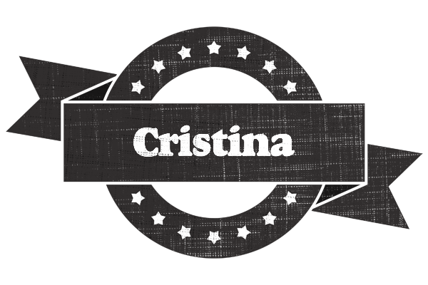 Cristina grunge logo