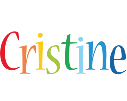 Cristine birthday logo