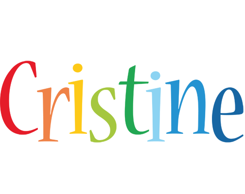 Cristine birthday logo