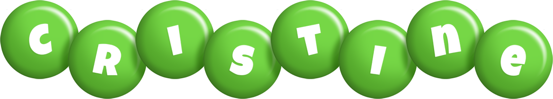 Cristine candy-green logo