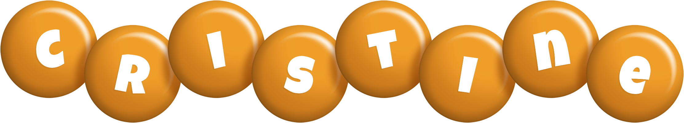 Cristine candy-orange logo