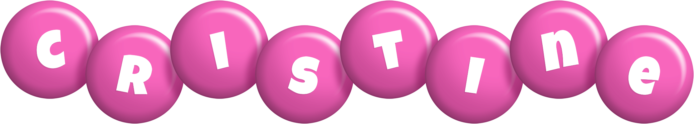 Cristine candy-pink logo
