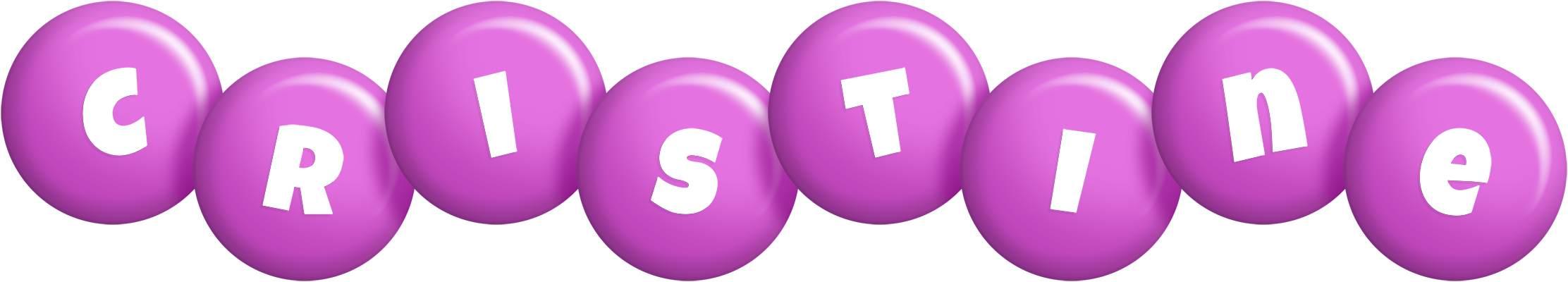 Cristine candy-purple logo