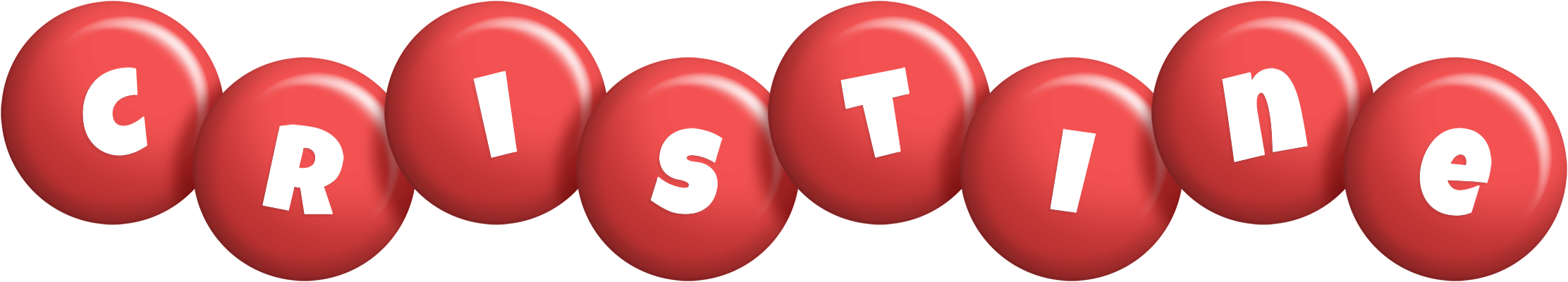 Cristine candy-red logo