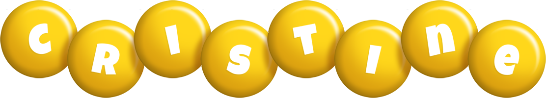 Cristine candy-yellow logo