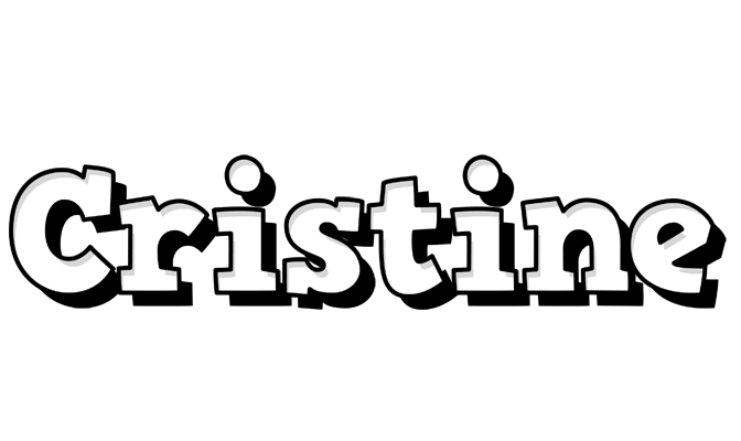 Cristine snowing logo