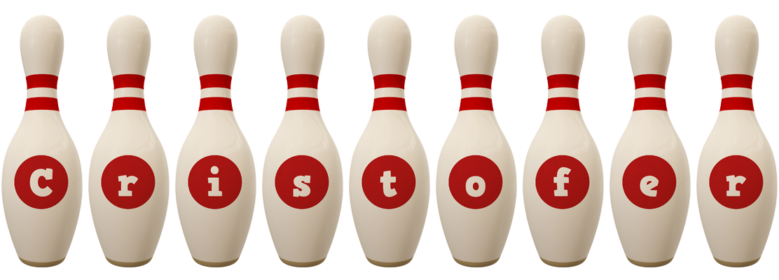 Cristofer bowling-pin logo