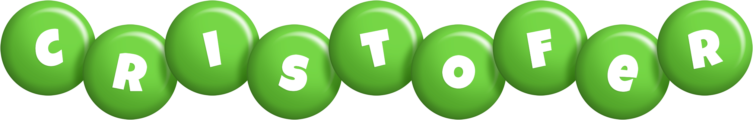 Cristofer candy-green logo