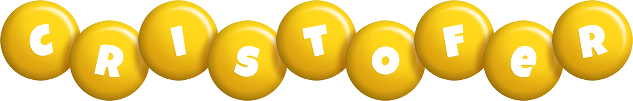 Cristofer candy-yellow logo