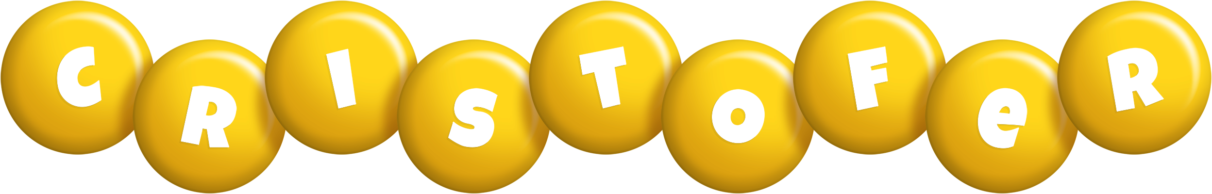 Cristofer candy-yellow logo