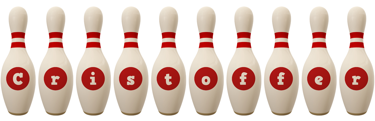 Cristoffer bowling-pin logo