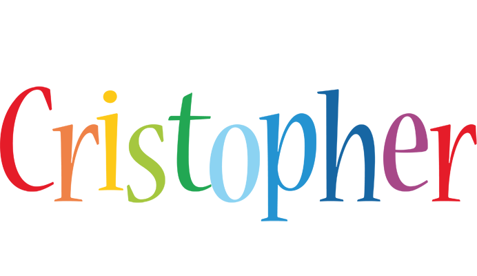 Cristopher birthday logo