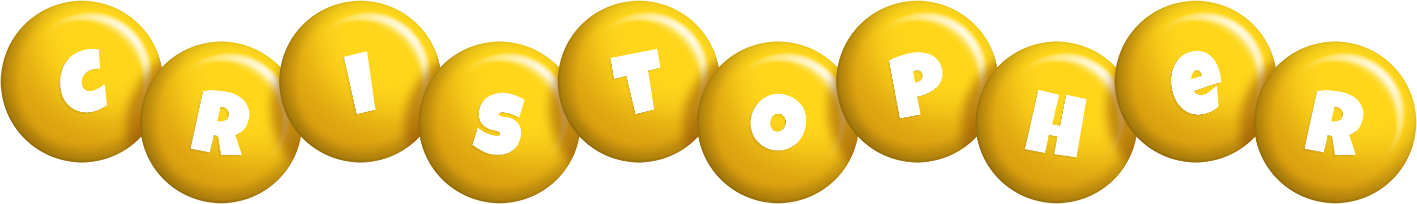 Cristopher candy-yellow logo