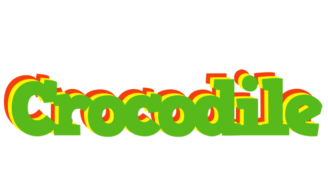 CROCODILE logo effect. Colorful text effects in various flavors. Customize your own text here: https://www.textgiraffe.com/logos/crocodile/
