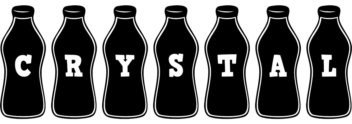 Crystal bottle logo
