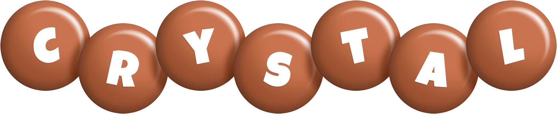 Crystal candy-brown logo