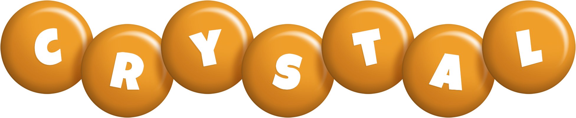 Crystal candy-orange logo