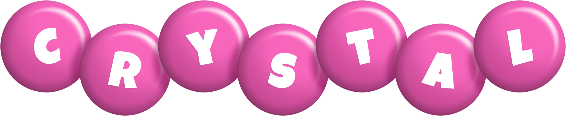 Crystal candy-pink logo