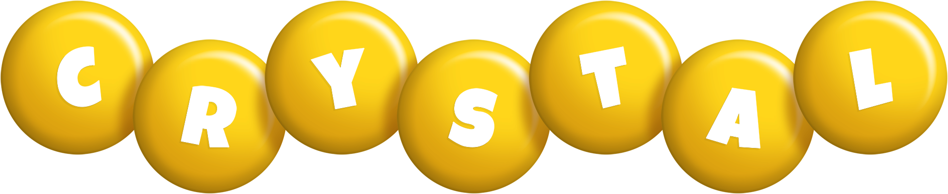 Crystal candy-yellow logo