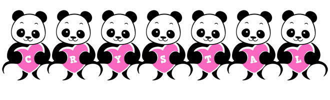 Crystal love-panda logo