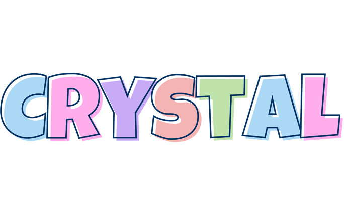 Crystal pastel logo