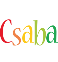 Csaba birthday logo