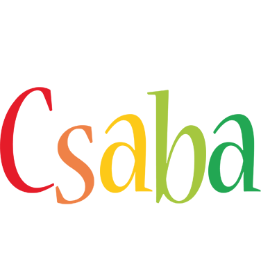 Csaba birthday logo