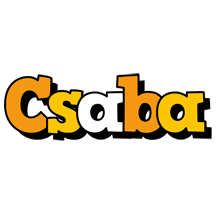 Csaba cartoon logo