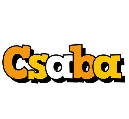 Csaba cartoon logo